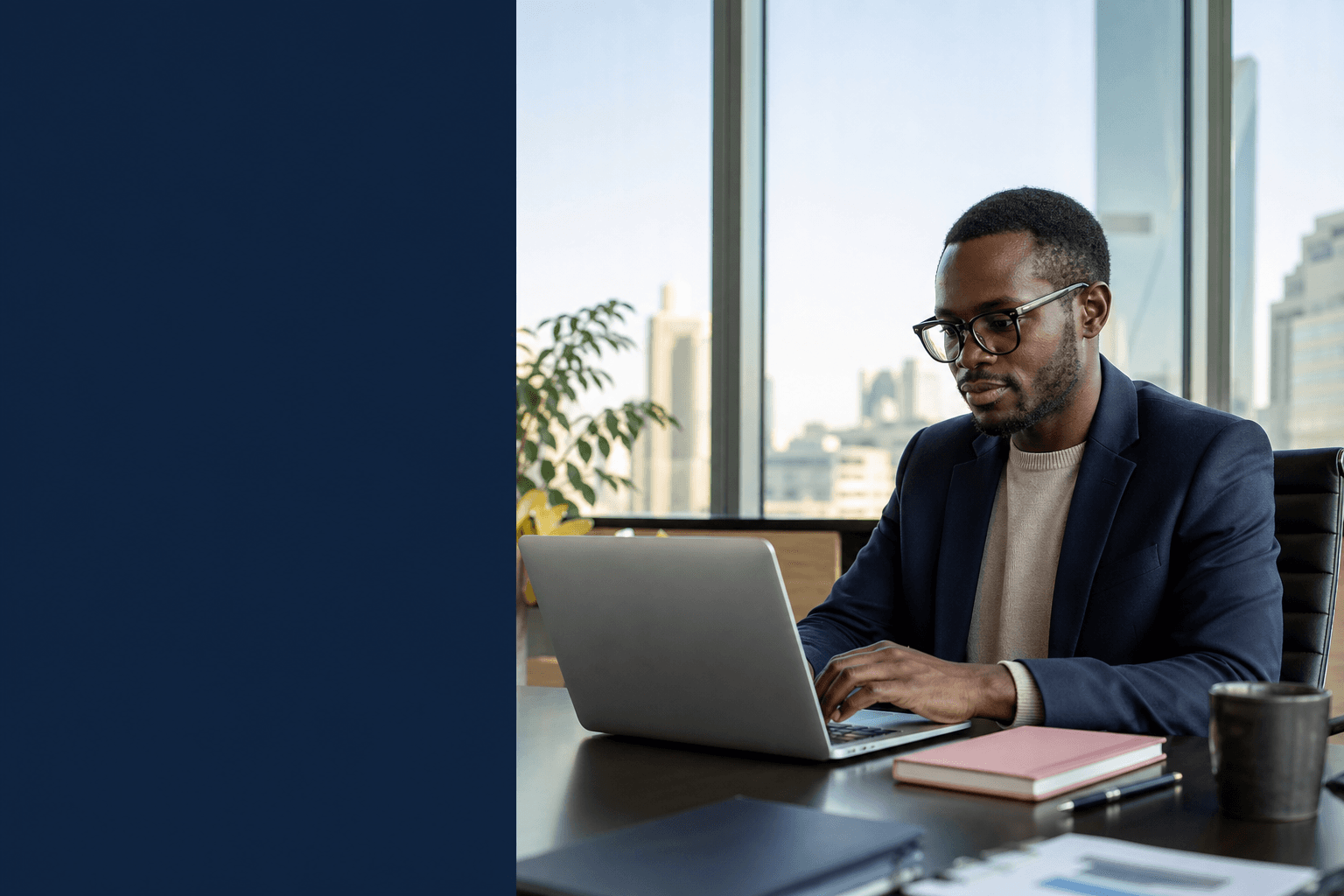 Business leader evaluating enterprise technology options