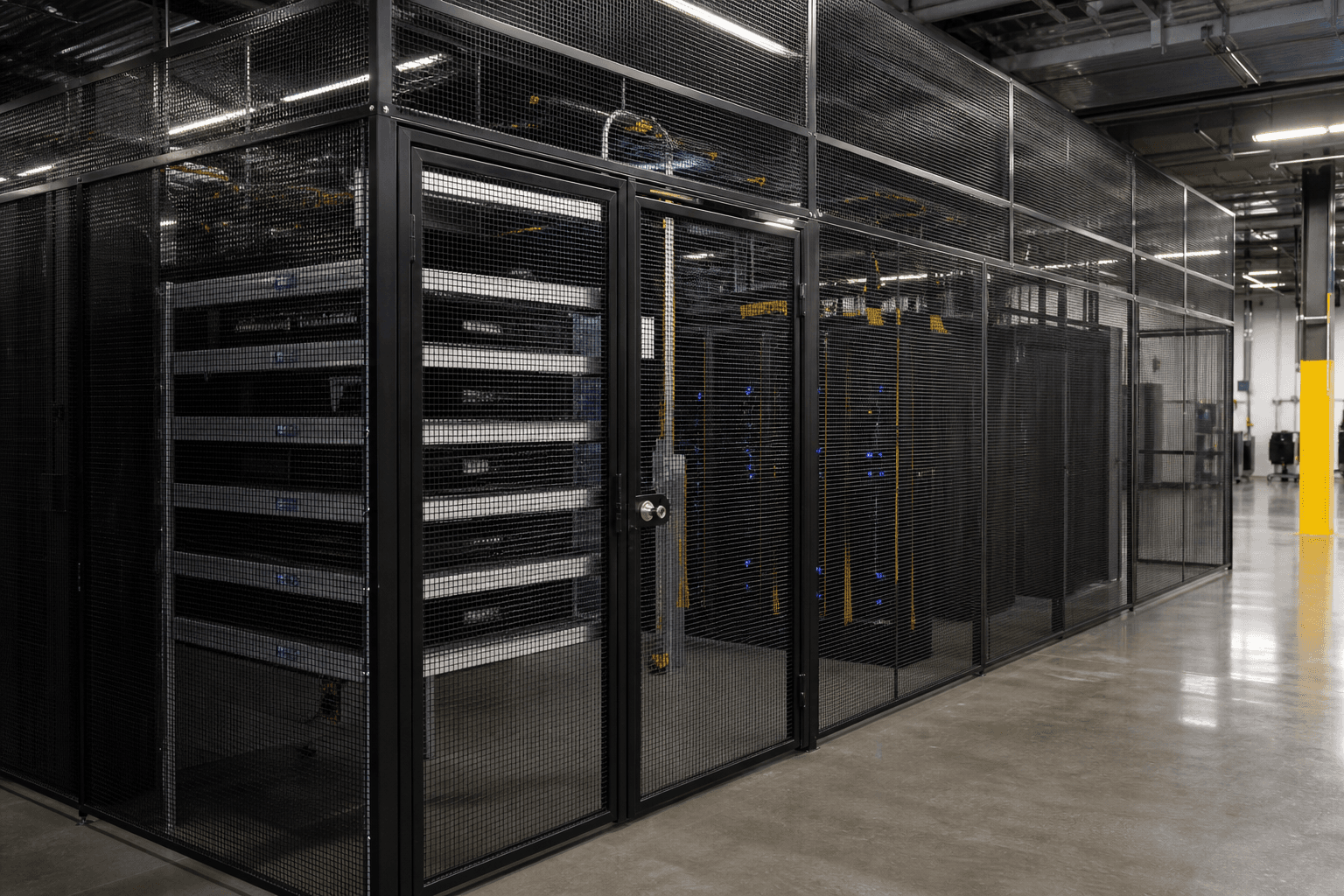 Dedicated reserved GPU rack in a secure data center cage