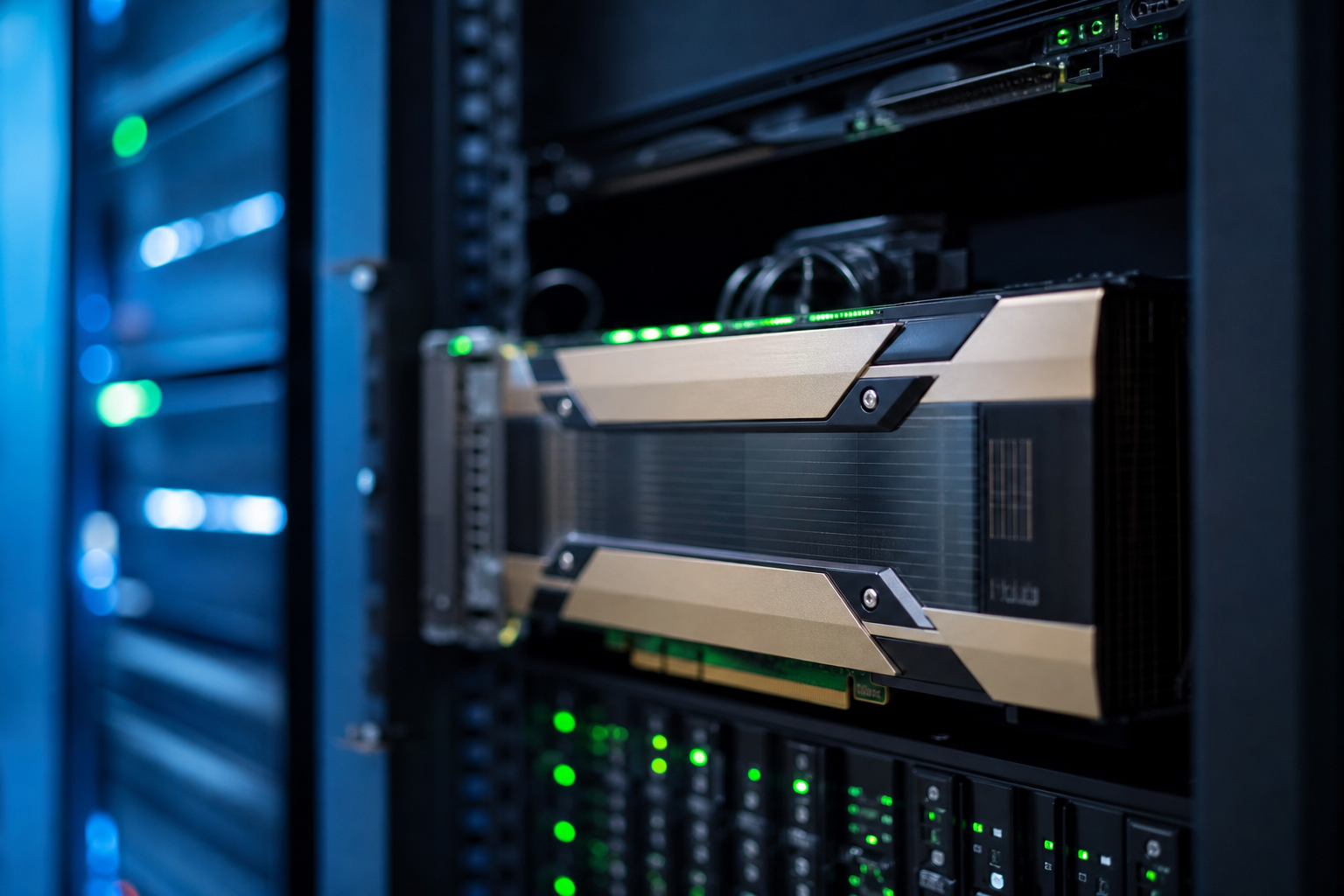 NVIDIA Tesla V100 in rack